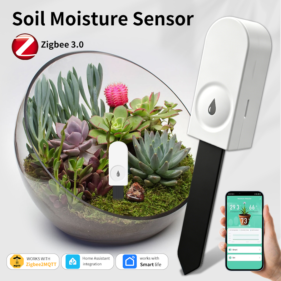 Smart Garden Moisture Sensor - Smart ZigBee Soil Moisture Sensor Temperature