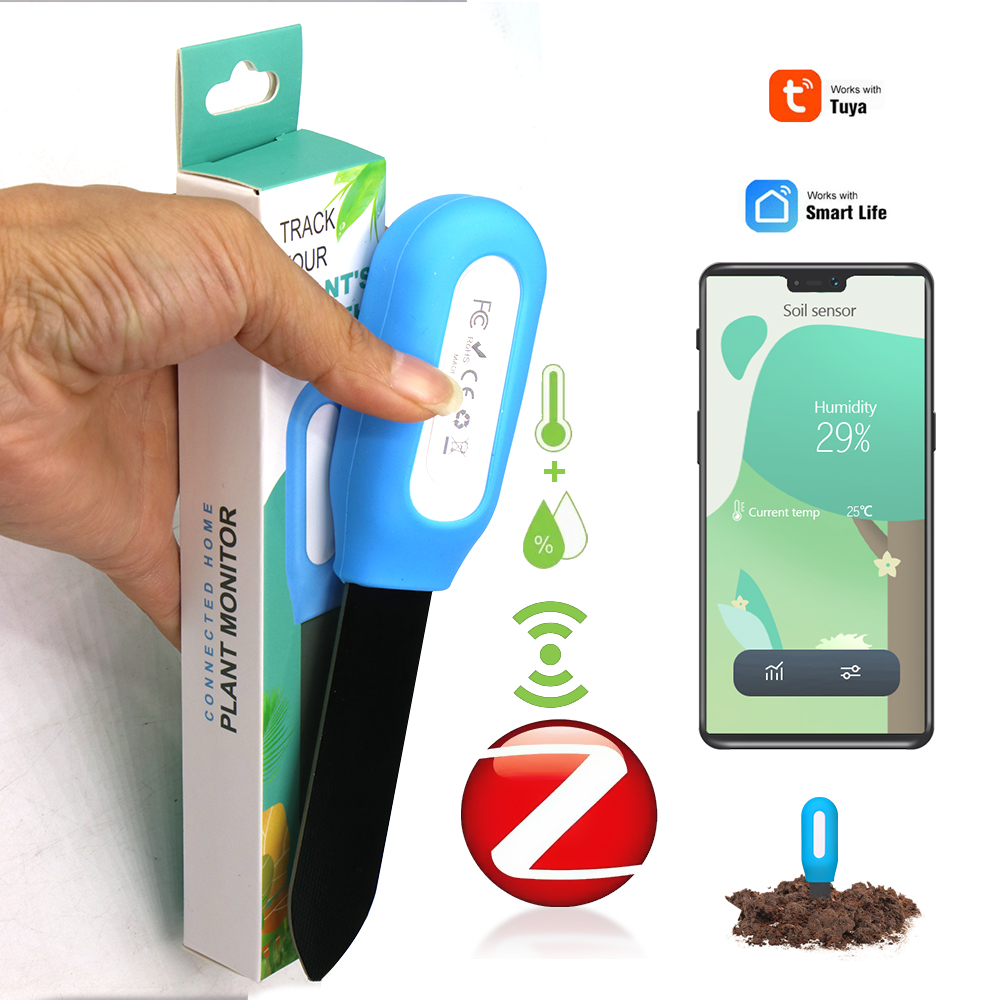 Smart Garden Moisture Sensor - Smart Zigbee Soil Sensor for Home