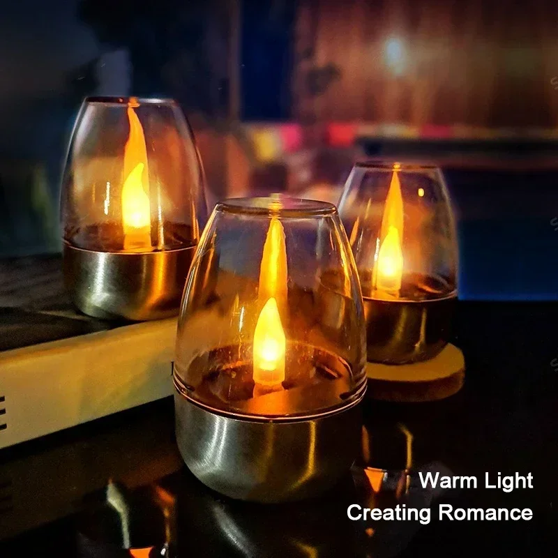 Smart Garden Spotlights - LED Solar Candles Light Flameless Rechargeable