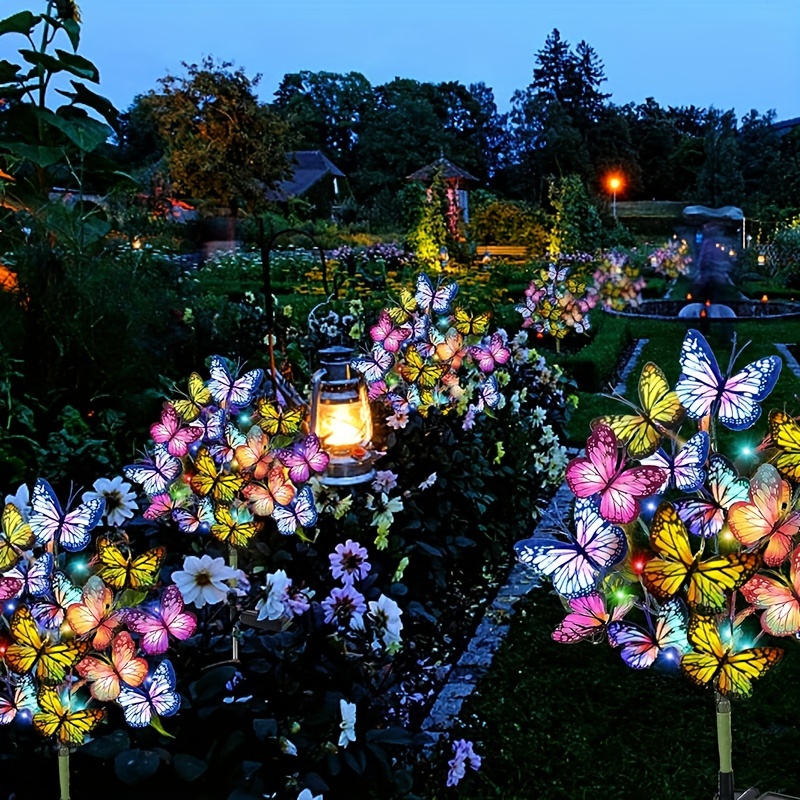 Smart Garden Spotlights - Solar LED Butterfly Garden Lights Waterproof