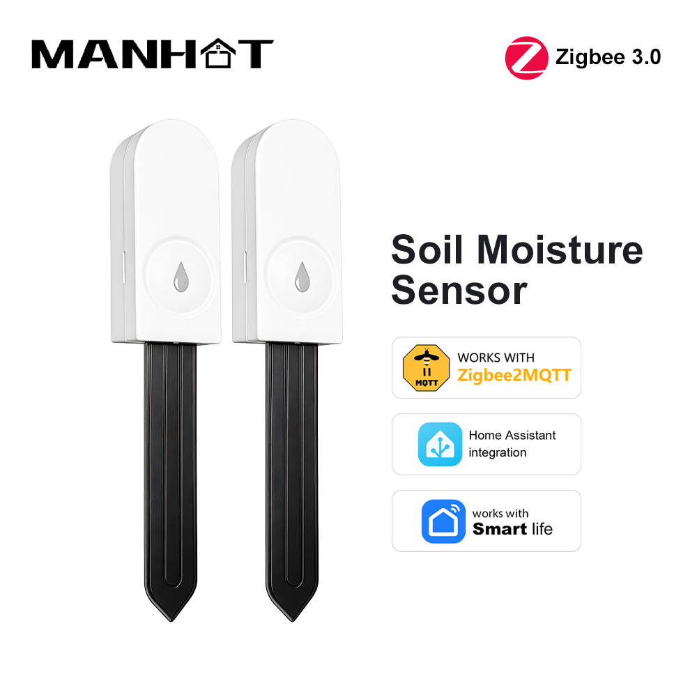 Smart Garden Moisture Sensor - Zigbee 3.0 Soil Moisture Sensor Temperature