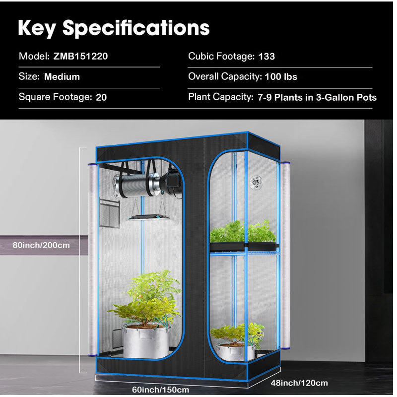 Grow Tent Complete Kit - C3 Greenhouse Indoor Grow Tent Complete