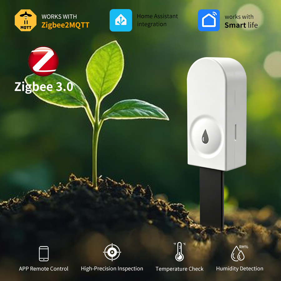 Smart Garden Moisture Sensor - Smart Zigbee 3.0 Soil Tester Humidity