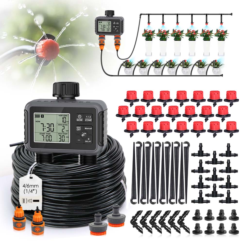 Smart Garden Timer - Dual Zone Independent Display LCD Garden