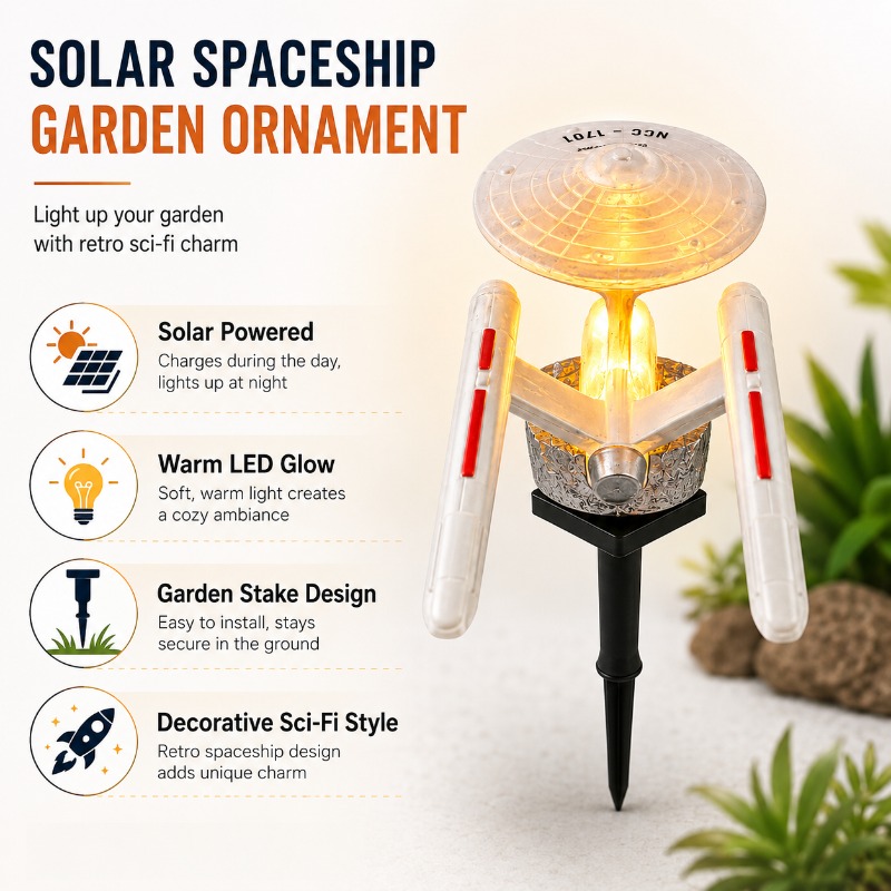 Star Trek USS Enterprise Solar - огляд і ціна Smart Garden Spotlights