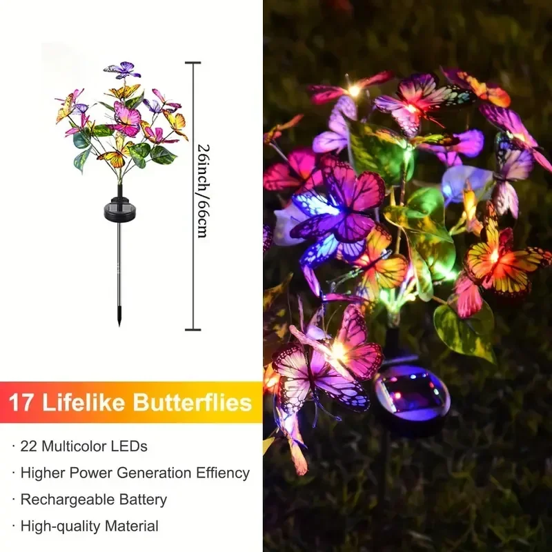 Solar LED Butterfly Garden Lig - огляд і ціна Smart Garden Spotlights
