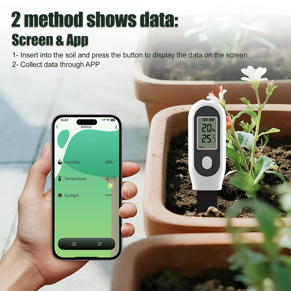 3 in 1 Soil Tester Zigbee Smar - огляд і ціна Smart Garden Moisture Sensor