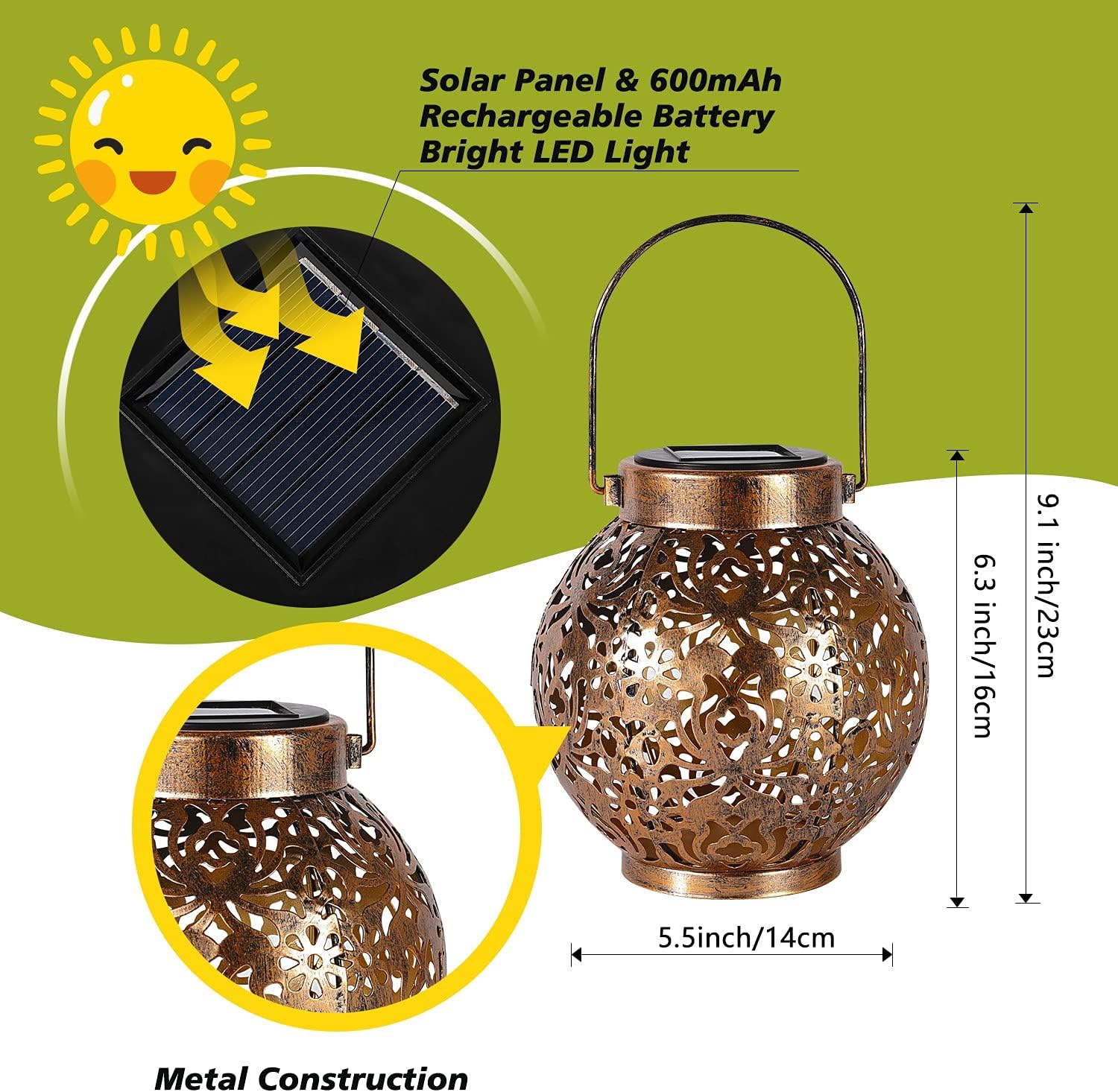1-6PCS Moroccan Solar Lanterns - огляд і ціна Smart Garden Spotlights