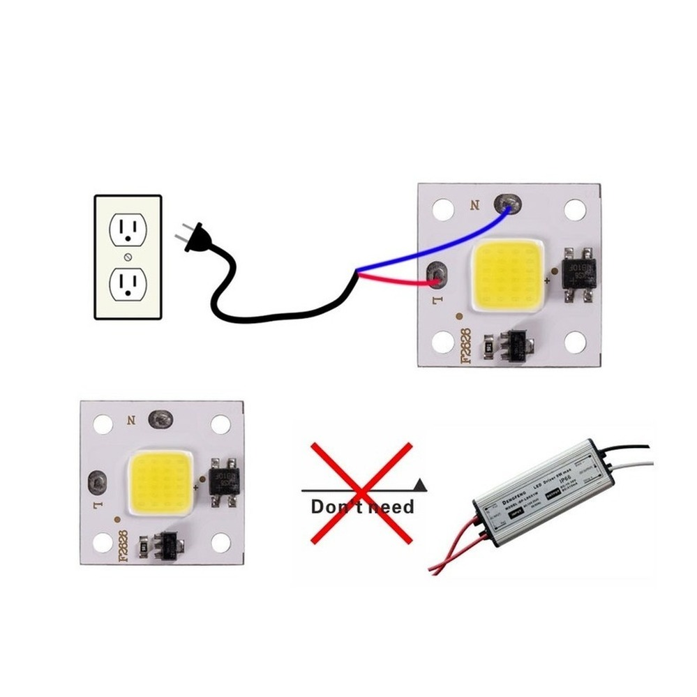 10W COB module 220V LED Chip D - огляд і ціна Smart Garden Spotlights
