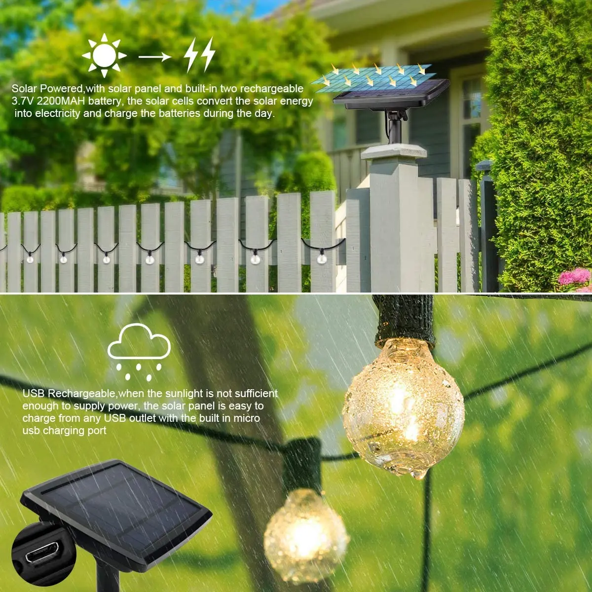 100/50/25ft Solar Led String L - огляд і ціна Smart Garden Spotlights