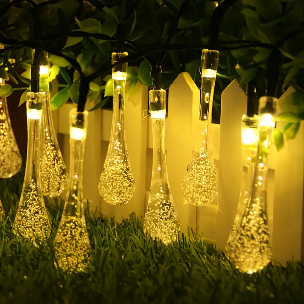 1pc Solar-Powered LED Teardrop - огляд і ціна Smart Garden Spotlights