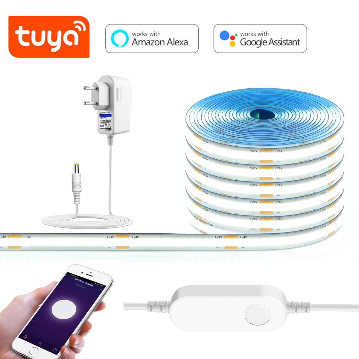3M 5M 10M 24V COB LED Strip Li - огляд і ціна Smart Garden Light Controller